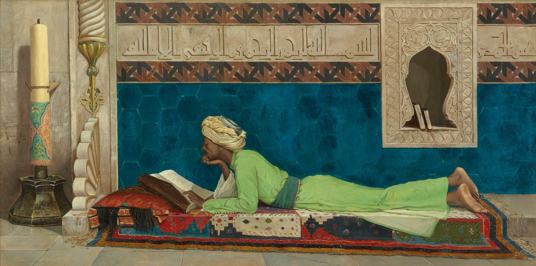 Young Emir Studying — Osman Hamdi Bey, c. 1878